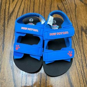 Paw Patrol Kids Sandals in Blue with Red Accents